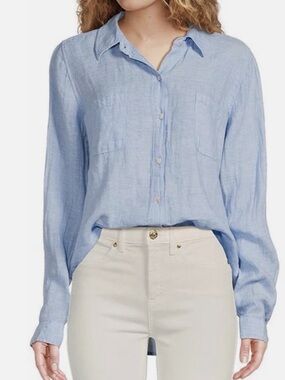 Lilly Pulitzer Light Blue Collared Shirt